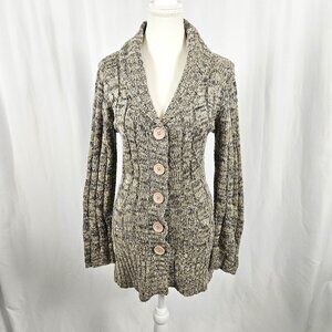 LOULOU - Size: S - Cozy Marled Knit Cardigan